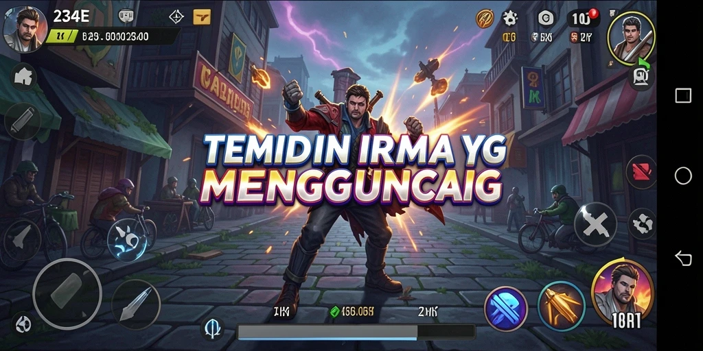 Tangkapan layar gameplay 234E menampilkan antarmuka aplikasi musik yang menawan.