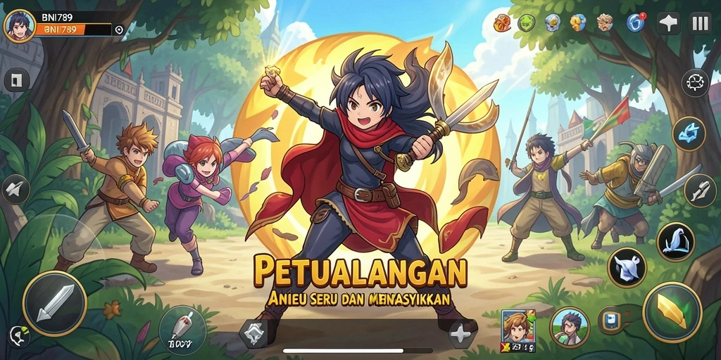 Tampilan gameplay yang menarik dalam BNI789 dengan karakter Anime yang memukau.