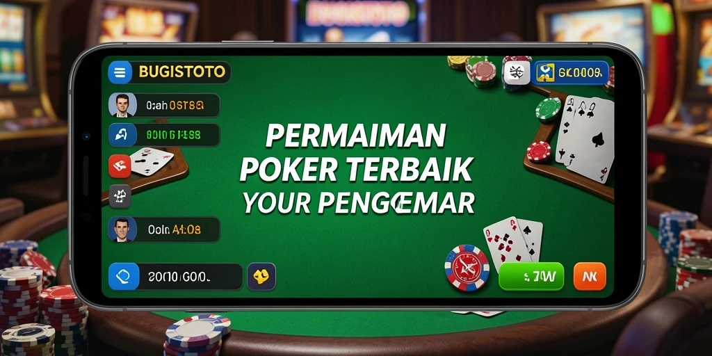 Tampilan screenshot utama BUGISTOTO menampilkan intensitas permainan Poker.
