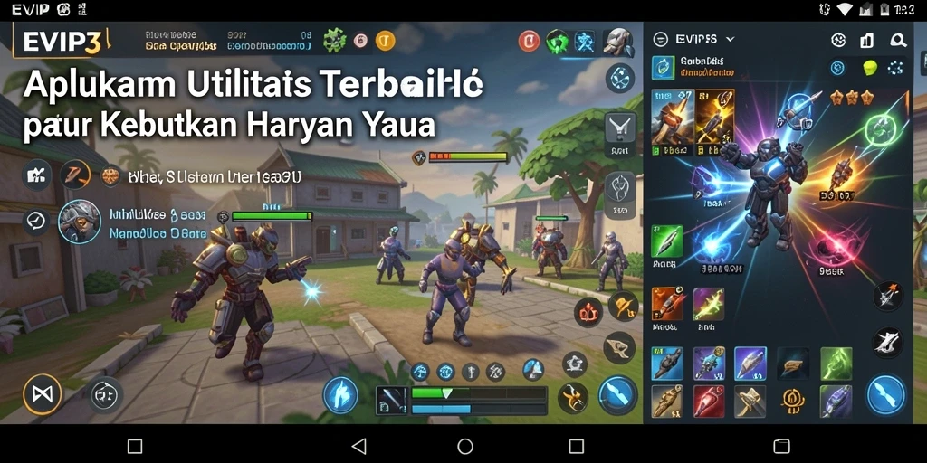 Tampilan antarmuka EVIP3 yang sederhana dan fungsional.