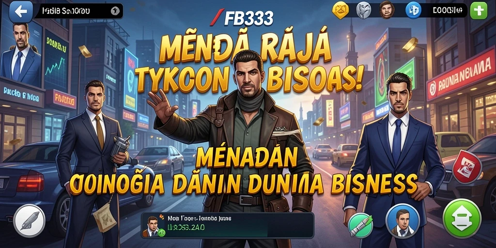 Tampilan gameplay FB333 yang menarik dan interaktif dalam simulasi bisnis.