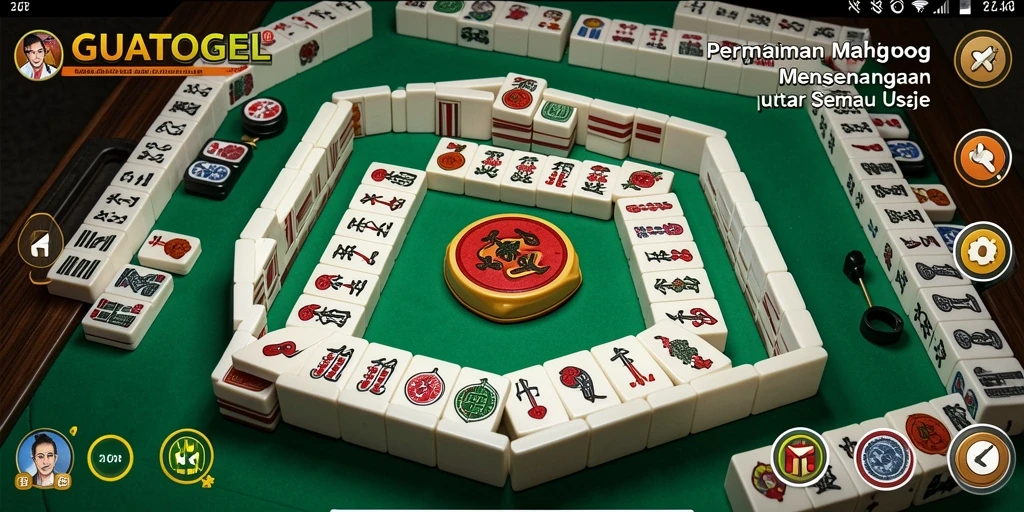 Screenshot GUATOGEL menampilkan permainan Mahjong yang seru.