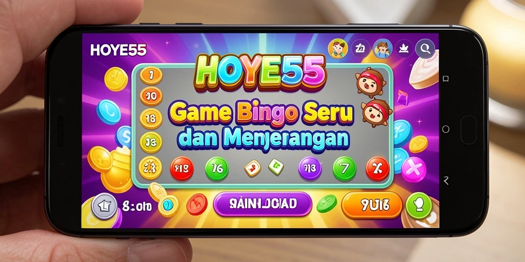 Gameplay seru dalam aplikasi Bingo HOYE55 yang menarik.
