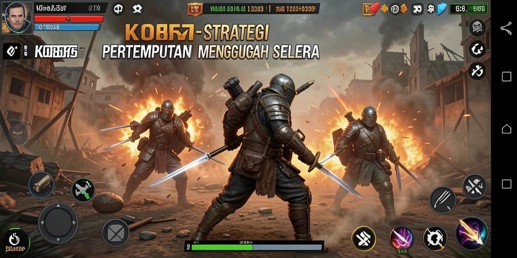 Tangkapan layar dari gameplay strategis KO857 yang menarik.