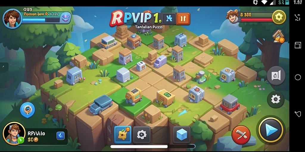 Tampilan gameplay RPVIP1 yang penuh tantangan dalam permainan Puzzle.