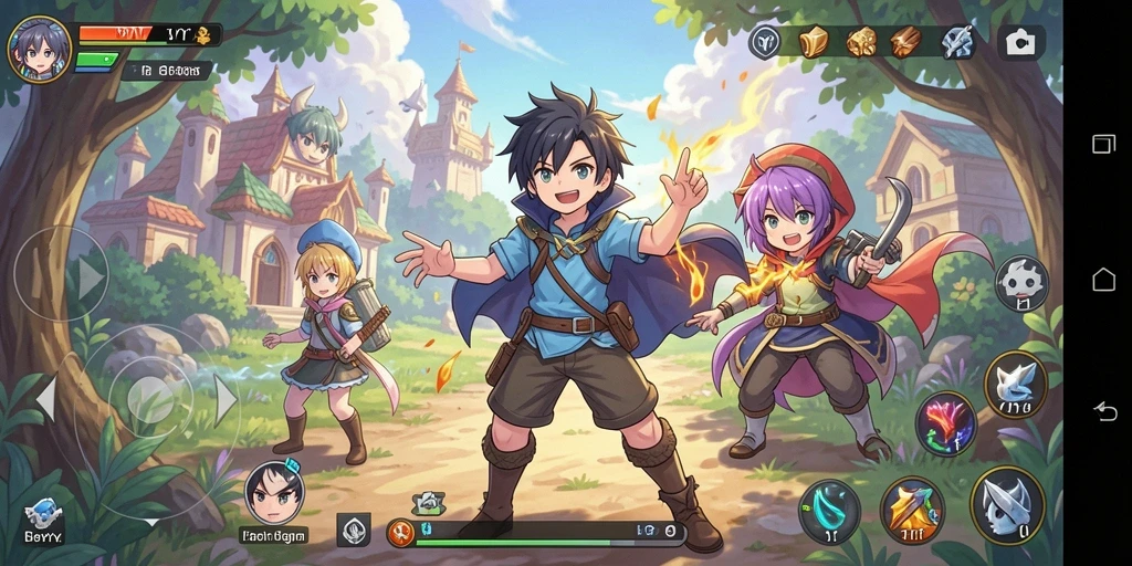 Tampilan gameplay menarik dari RPYYY yang penuh aksi dan warna.